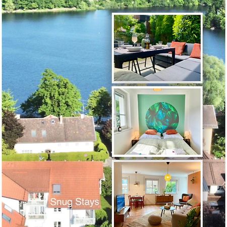 Snug Stays I 3 Zimmer Design Apartment Am See Mit Garten I Home Office I Highspeed Wifi Wessling Bagian luar foto